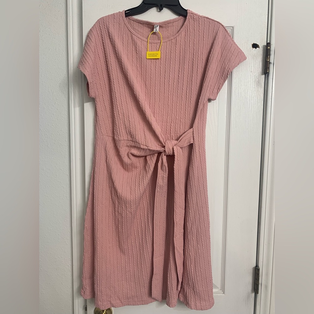 NWT Peach Textured Dress XL